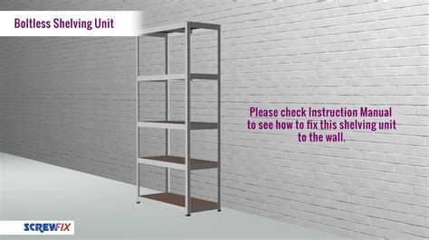 screwfix boltless shelving